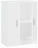 Habitdesign Niedriger Mehrzweckschrank, 2 Türen, weiß lackiert, Maße: 59 cm (Breite) x 80 cm (Höhe) x 37 cm (Tiefe) Bild 5