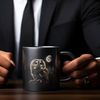 speecheese Tasse Eule im Mondschein Tasse schwarz in Schwarz Bild 5