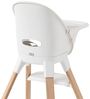 Twistshake Hochstuhl mit Abnehmbares Tablett, Kinderhochstuhl Beine aus Holz, Ernährungsstuhl Fußstütze, 5-Punkt-Gurt, ab 6 Monate bis 15 kg, BPA Frei, Weiß, 78888, Einheitsgröße Bild 4