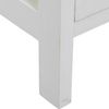 DRW Sifonier Kommode mit 4 Schubladen aus MDF und Deckel, Weiß und Natur, 40 x 30 x 91 cm Bild 3