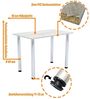 80x60 | Esszimmertisch - Esstisch - Tisch mit Chrombeinen - Küchentisch - Bürotisch | White Craft Bild 5
