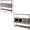 Highboard 138x120 cm Used Style Mix Metallgestell ROOF Bild 3