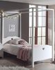 Amori Himmelbett 90x200 cm inkl. Lattenrost, Ausf. MDF weiß lackiert Bild 2