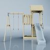 PolarPlay Spielturm Bergen aus Holz in Blau Bild 2