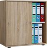 VCM Büroschrank Lona 919444 Weiß / Honig-Eiche B. 70 x H. 73 x T. 37 cm Bild 5
