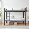 Metall-Etagenbett Bevapis 90x200 cm Schwarz [en. casa] Bild 3