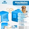 KIDIZ® Absperrgitter zum Klemmen mit Katzenklappe, Türschutzgitter, Autoclose Kinder Treppengitter ohne Bohren | 90° Stopp Schutz, schwenkbar, Treppenschutzgitter Blau, 88 - 94 cm Bild 3
