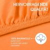 CelinaTex Jersey Spannbettlaken Lucina für Kids 60x120-70x140 cm orange 100% Baumwolle gekämmt superweich Oeko-TEX Bild 2