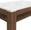 FORTE Saint Tropez Couchtisch, Holzwerkstoff, Braun/Weiß, 120 x 43 x 75 cm Bild 4