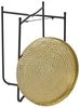 HOME DECO FACTORY Beistelltisch, Metall, Hammer, Alia, Durchmesser 35 cm, Goldfarben, Schwarz, 35 x 45 x 35 Bild 4