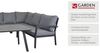 BONDINO Speiseloungeset, inkl. Sitzkissen in hellgrau best. aus 3-Sitzer, 2-Sitzer, Ecke+Tisch Bild 4