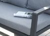 BONDINO Speiseloungeset, inkl. Sitzkissen in hellgrau best. aus 3-Sitzer, 2-Sitzer, Ecke+Tisch Bild 5