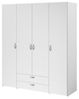Parisot Daily 1 Kleiderschrank 4-türig Weiß 160x185 cm Bild 3