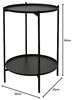 H&S Collection Beistelltisch Metall 50,5 cm Schwarz Bild 2