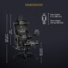 noblechairs Epic Gaming Stuhl - Bürostuhl - Schreibtischstuhl - Echtleder - Inklusive Kissen - Schwarz Bild 3