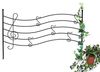 DanDiBo Steckzaun 50 cm Hoch 80 cm Breit Metall Garten Teichzaun Zaunelemente Mobiler Zaun Melody Schwarz Rankhilfe Rankgitter Bild 4