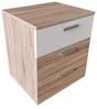 HTI-Living Nachtschrank Nachtkommode 3 Schubladen Nina Sonoma Weiß (Stück, 1-St, 1 Nachtschrank) Nachtschrank Nachttisch Bild 2