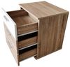 HTI-Living Nachtschrank Nachtkommode 3 Schubladen Nina Sonoma Weiß (Stück, 1-St, 1 Nachtschrank) Nachtschrank Nachttisch Bild 4