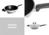 WOLL Wok Concept 33×14×54 cm – Edelstahl mit ILAG Ultimate Antihaftbeschichtung, 5 mm Kapselboden, Glasdeckel, induktionsgeeignet, ofenfest bis 200 °C & spülmaschinenfest Bild 2