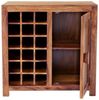 Barschrank Kali 90x90x45 aus indischem Sheesham-Massivholz Bild 5