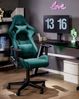 Gaming Stuhl Dunkelgrün WARRIOR Bild 2