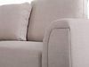 Ecksofa Polsterbezug beige rechtsseitig mit Ottomane OSLO Bild 4