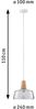 Paulmann No. 79744 Pendelleuchte Neordic Ylvie Glas Holz E27 Bild 2