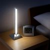 LED Wand-/Tischleuchte, Nachtlicht, Batterie, silber, H 28 cm Bild 4