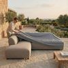 IDIMEX Gartensofa CALABRIA, Gartenlounge gepolstert mit Kissen und Abdeckhaube wetterfest beige Bild 2