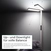 LUXULA LED-Büro-Stehleuchte, Up/Down, 120W, 4000K, EEK: F, 8500lm, IP20, dimmbar, weiß Bild 5