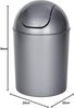 Schwingdeckeleimer Economic grau, Kosmetikeimer, Mülleimer, Fassungsvermögen: 6 l - WENKO Bild 3