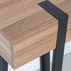 DRW Konsolentisch aus Metall und Holz, Schwarz und Natur, 120 x 50 x 75 cm Bild 4