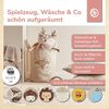 Bieco Wäschekorb Baby Reh Ella | Großer Aufbewahrungskorb Kinder Baumwolle und Wasserabweisend | Aufbewahrung Kinderzimmer | Wäschekorb Kinder Wäschekorb Kinderzimmer Mädchen Spielzeug Korb Bild 2