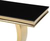 Vente-unique - Wandkonsole - Sicherheitsglas & Edelstahl - Goldfarben & Schwarz - ROWAN von Pascal Morabito Bild 5