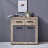 Sideboard Kommode Tailor | Matera grau / Shabby Old Used Wood | 83x86 cm Bild 2