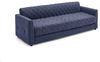 Atlantic Home Collection Kelly Schlafsofa mit Taschenfederkern und praktischem Topper, blau, 226 x 86 x 78 cm (BxTxH) Bild 4