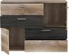 Forte 'Skive' Kommode, Holzwerkstoff Eiche Antik, 95,9 x 41,3 x 124,9 cm Bild 4