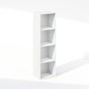 Furinno Reed Kleiderschrank-Organizer und Aufbewahrung, 4-Ebenen Kleiderschrank-Organizer, Offenes Regal Kleiderschrank-Aufbewahrung, für Kleiderschrank, Schlafzimmer, Wohnzimmer, Weiß Bild 5
