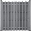 WPC Gartenzaun 185x193 cm Grau [neu. holz] Bild 3