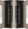 Lomadox Wohnzimmer-Set SELCE-83, (Mega-Spar-Set, 4-St, Vitrine Wohnwand Couchtisch Sideboard), in beige mit anthrazit, modern, 4-teilig Bild 5