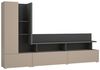 Lomadox Wohnzimmer-Set SELCE-83, (Mega-Spar-Set, 4-St, Vitrine Wohnwand Couchtisch Sideboard), in beige mit anthrazit, modern, 4-teilig Bild 2