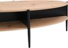Vente-unique - EVARO Couchtisch Holz, Platte SchwarzBeige - B 65 cm x H 39 cm x L 125 cm Bild 4