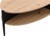 Vente-unique - EVARO Couchtisch Holz, Platte SchwarzBeige - B 65 cm x H 39 cm x L 125 cm Bild 5