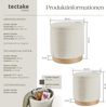 tectake Sitzhocker 2er Set Sitzhocker mit Stauraum, rund Bild 2
