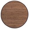 Bambusmatte 200 cm rund dunkelbraun Bambusteppich Teppich Bild 3