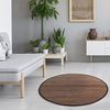 Bambusmatte 200 cm rund dunkelbraun Bambusteppich Teppich Bild 2