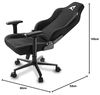 Sharkoon Skiller SGS40 Gaming Stuhl, Schwarz, mit atmungsaktiven Stoff-Überzug, breit Bild 3
