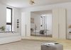 Rauch Möbel Alabama, Kleiderschrank für Schlafzimmer, Kinderzimmer, Wohnzimmer, Garderobe, Flur, 8-türig, Spiegel, mit Zubehör Premium, Farbe Beige, Breite 360 cm Bild 2