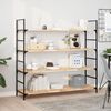 vidaXL Schweberegal 120x40x2 cm Massivholz Akazie Unbehandelt 3279403 Bild 2