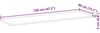 vidaXL Schweberegal 120x40x2 cm Massivholz Akazie Unbehandelt 3279403 Bild 4